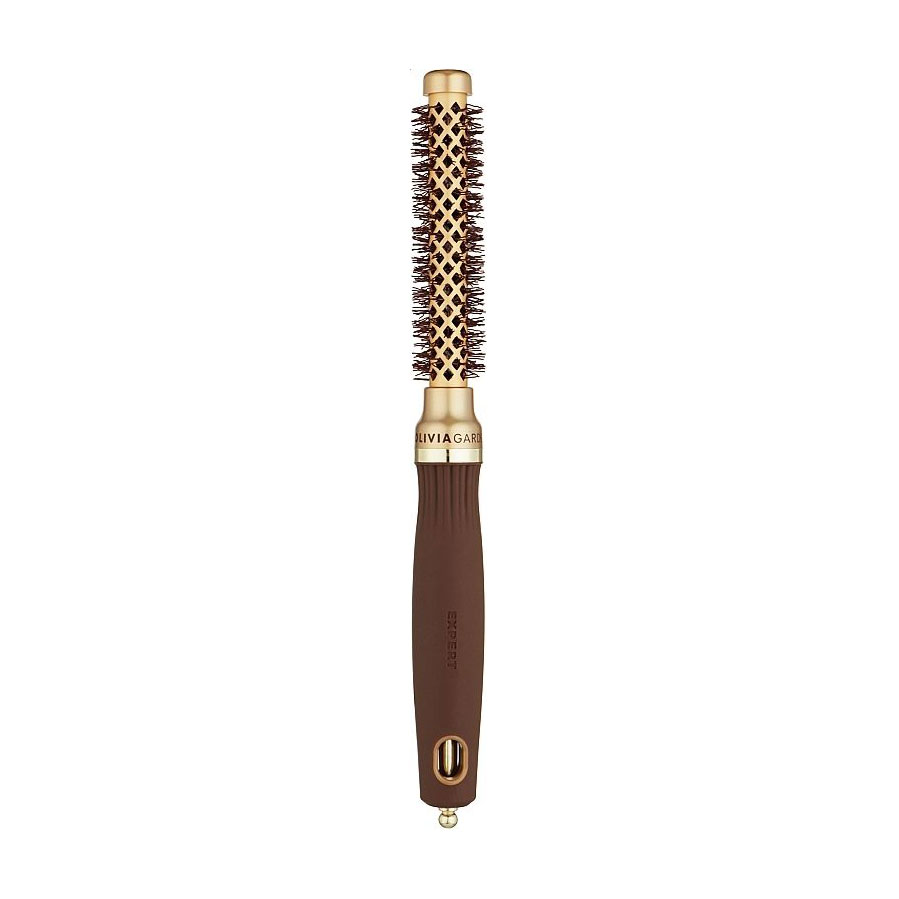 Браш для волосся Olivia Garden Expert Blowout Shine Wavy Bristles, Gold &amp; Brown, діаметр 15 мм